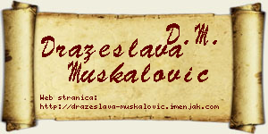 Dražeslava Muskalović vizit kartica